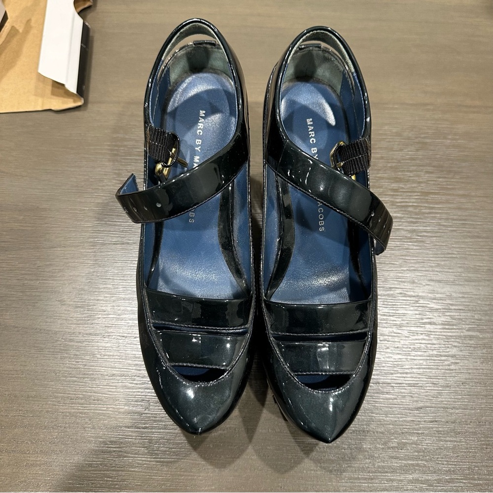 marc by marc jacobs high heels platform shoes strap